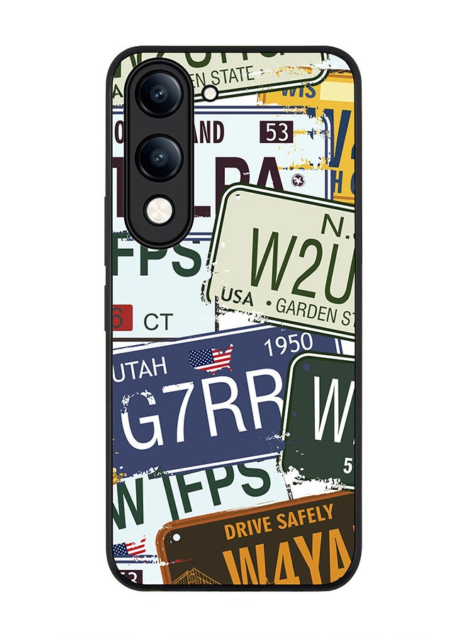 For vivo Y29s 5G / Y19s 5G Case,Slim fit Camera Protection, Shockproof Thin Phone cover  - Number Plates